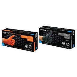 Obrázek pro produkt Nitrilové rukavice strongHAND PF Black